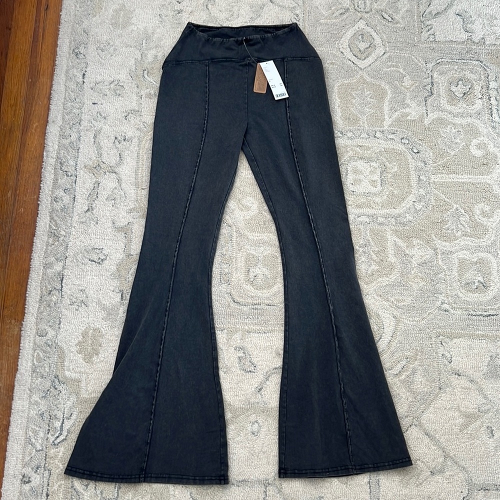 Urban Outfitters Black flare legging pants